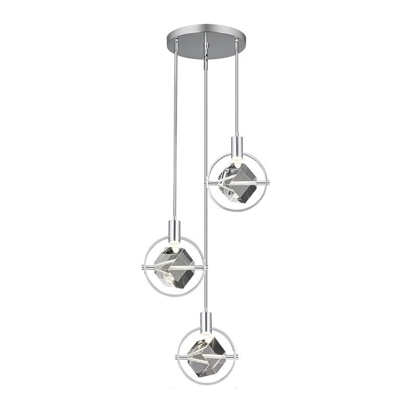 Светильник DZN- 13841 РОМ ` D350/H260+2000/3/LED/.W/4500K 3*D160/H260 TETRIS