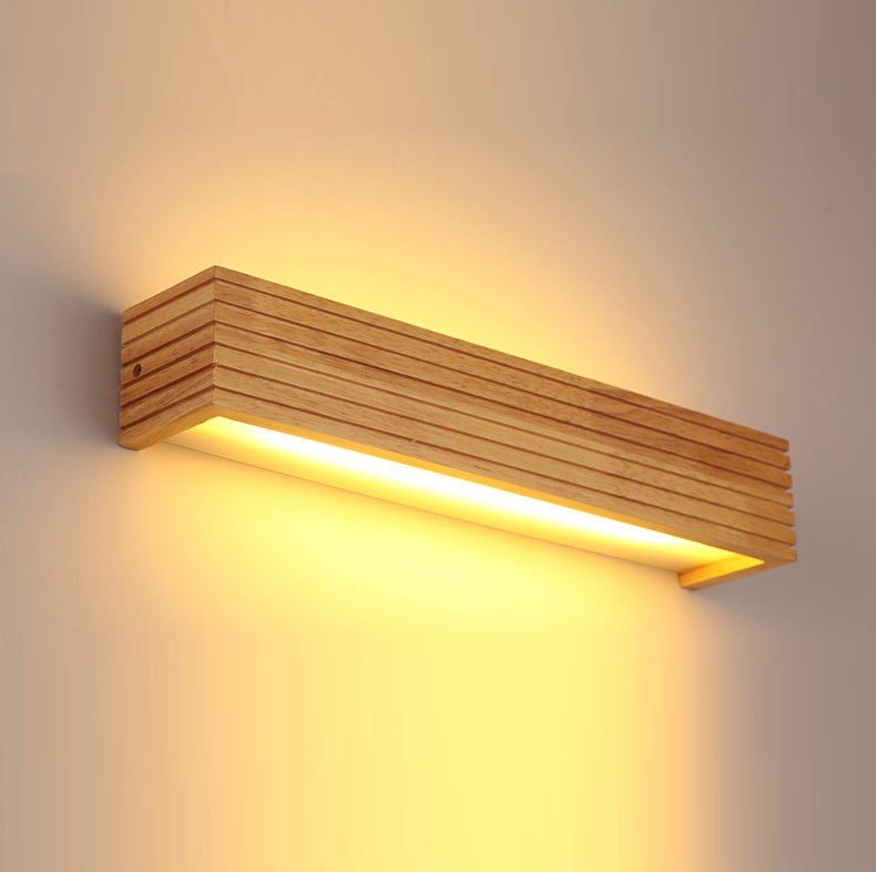 Светильник настенный ElegantLight DZN-11292 WOOD ` D450*80/H80/1/LED/8W/2800K светлое дерево PASTIME