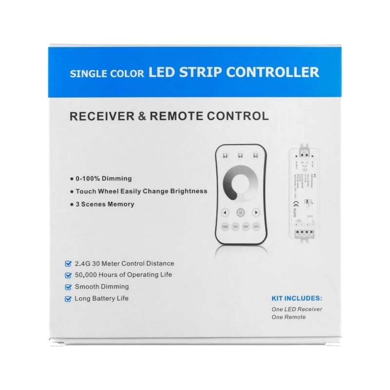 Комплект ELFLED (Диммер TC1 1*30А и Пульт 1-зоновый 2.4G)