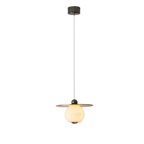 Светильник DZN-65202 ЧЕРНЫЙ + МРАМОР БЕЛЫЙ ` D240/.H1200/1/LED/.W/4500K