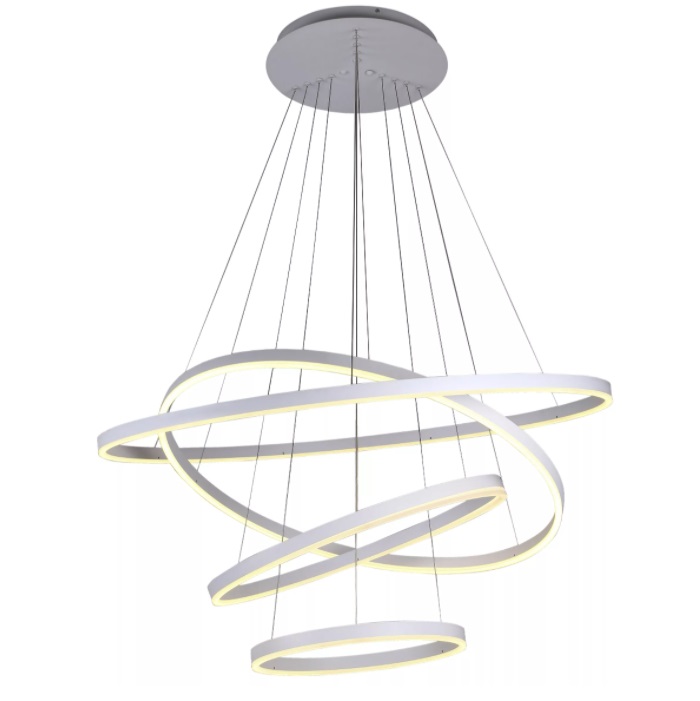 Светильник SP.9042 серебро D200+400+600+800/H1200/4/LED/130W 4000-4500K SPF11 (1 из 2шт в коробке)