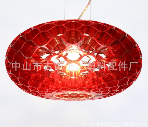 Плафон М10 КРАСНЫЙ D360/H180 SPFR7935